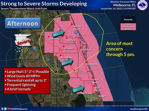 Apr 7, 2022 · A severe thunderstorm warning has been issued for portions of Lake, Orange, Osceola and Seminole counties. The warning lasts until 12:45 p.m. The warning covers Kissimmee, Orlando, Pine Hills and ... 